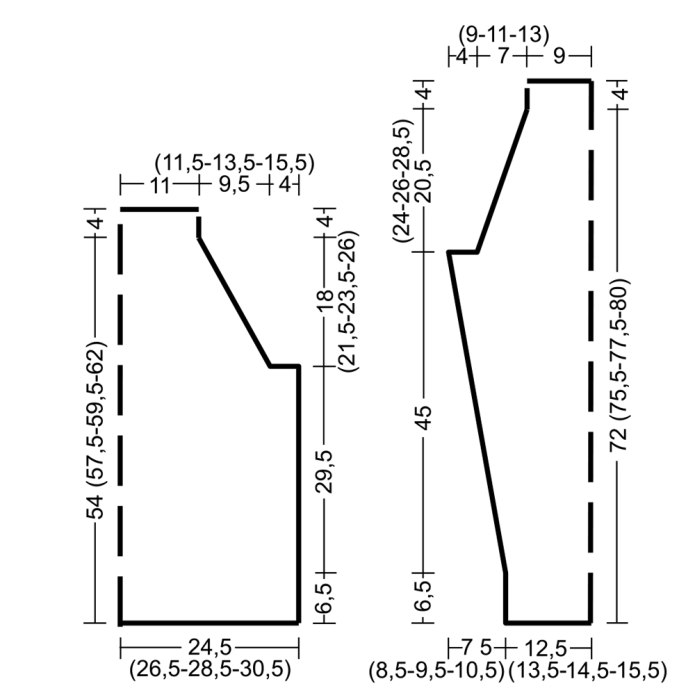 Выкройка мужского пуловера 50 размера