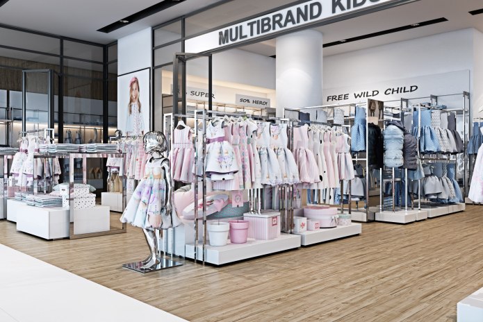 Витрина детской одежды