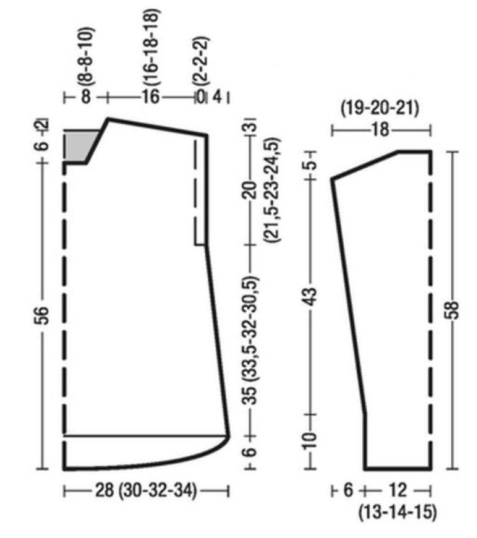 Трикотажный кардиган оверсайз выкройка