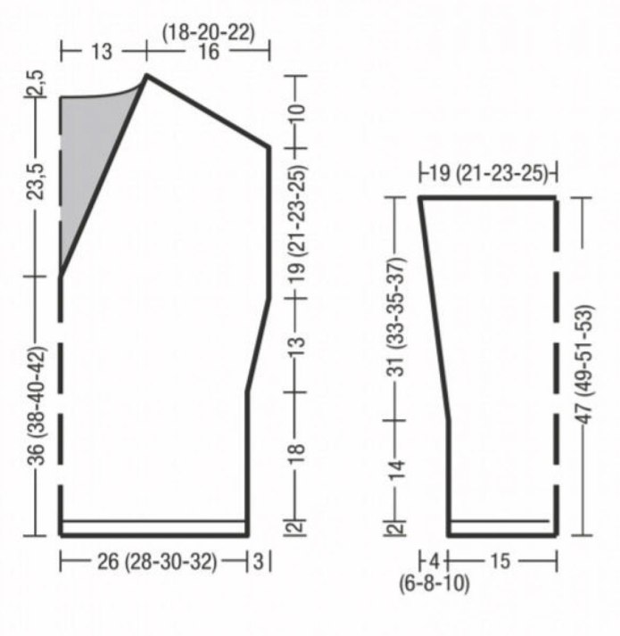 Жилет оверсайз с v образным вырезом выкройка
