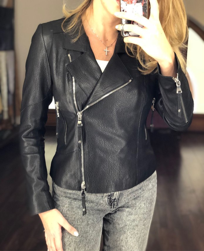 Кожаная косуха Дени Роуз