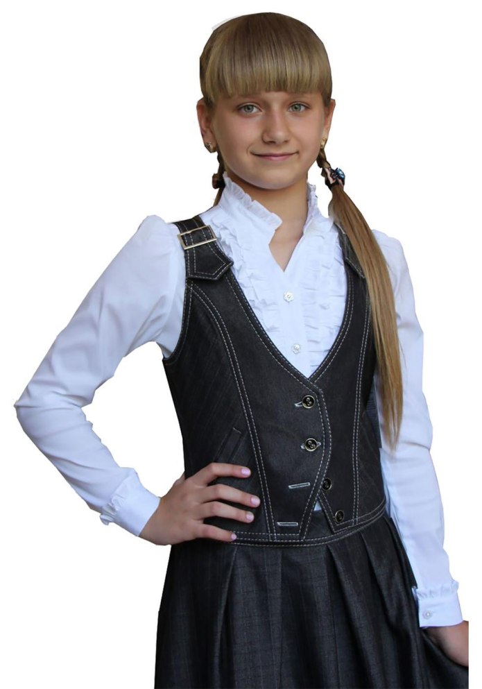 Фасон школьные безрукавки