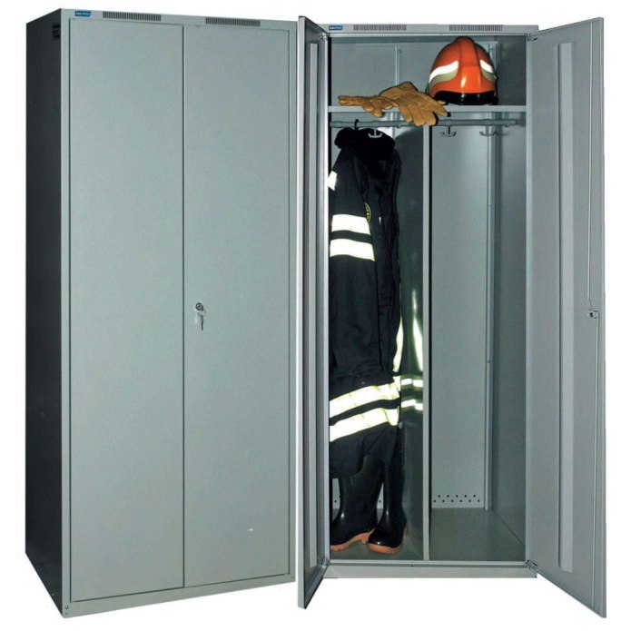 Шкаф для боевой одежды пожарного и снаряжения ПТС-74.00.510
