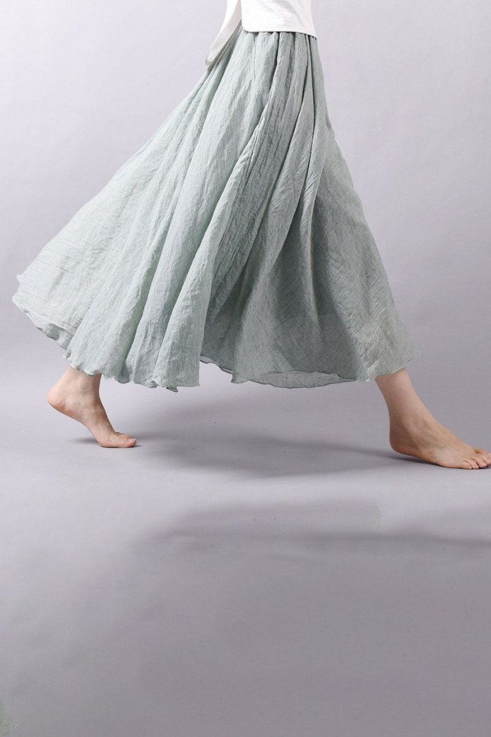 Длинная хлопковая юбка