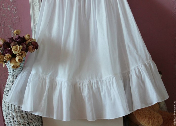 Подъюбник из хлопка