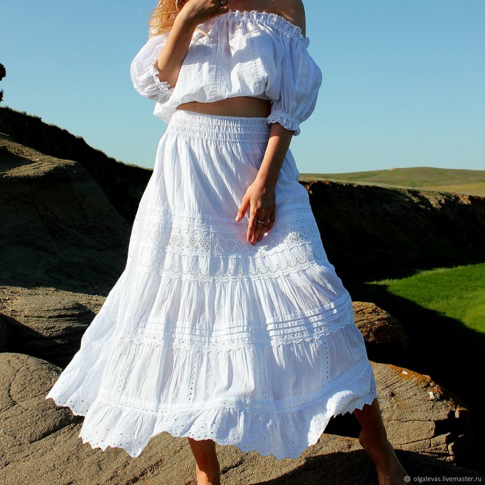 Юбка в стиле бохо