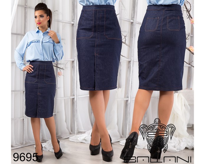 Юбка джинсовая