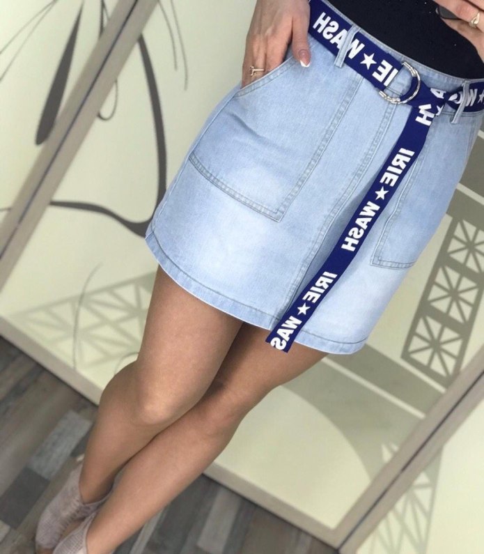 Юбка шорты джинсовые