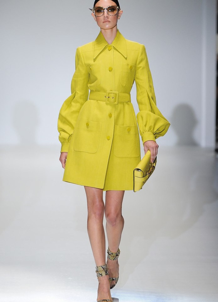 Тренч Фенди желтый