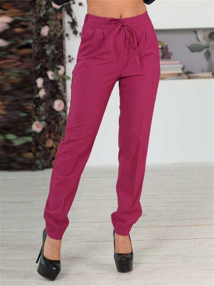 Брюки женские классика малиновые
