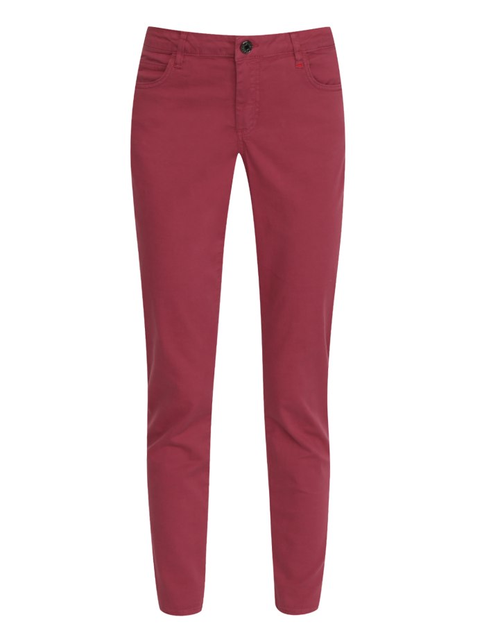 Малиновые брюки женские