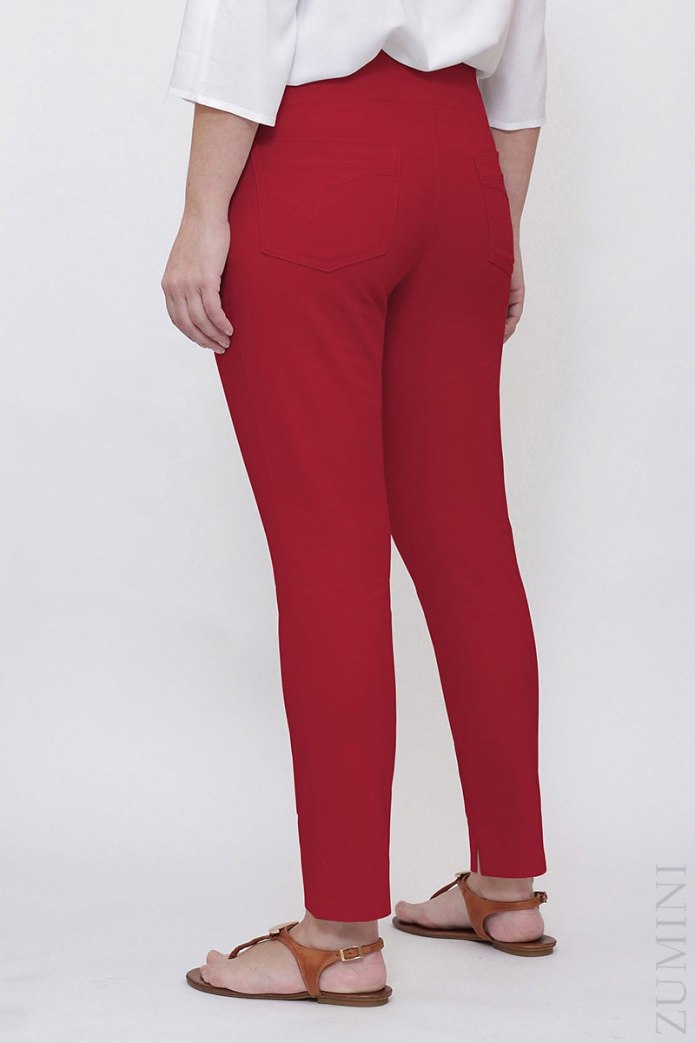 Брюки малинового цвета