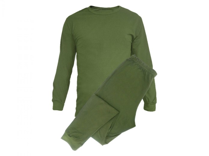 Белье нательное утеплённое, олива