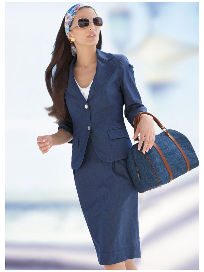 Платье с жакетом для полных женщин