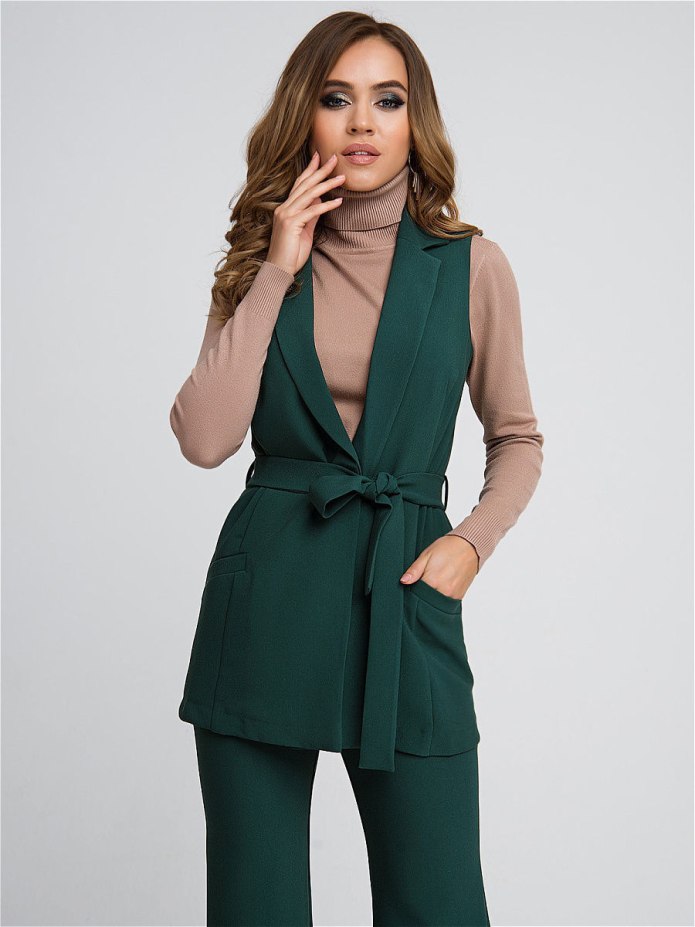 Блузка с жилеткой