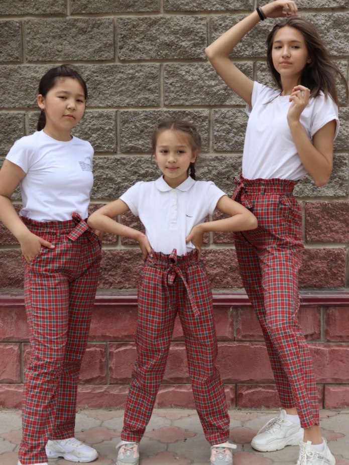 Классические школьные брюки для девочек