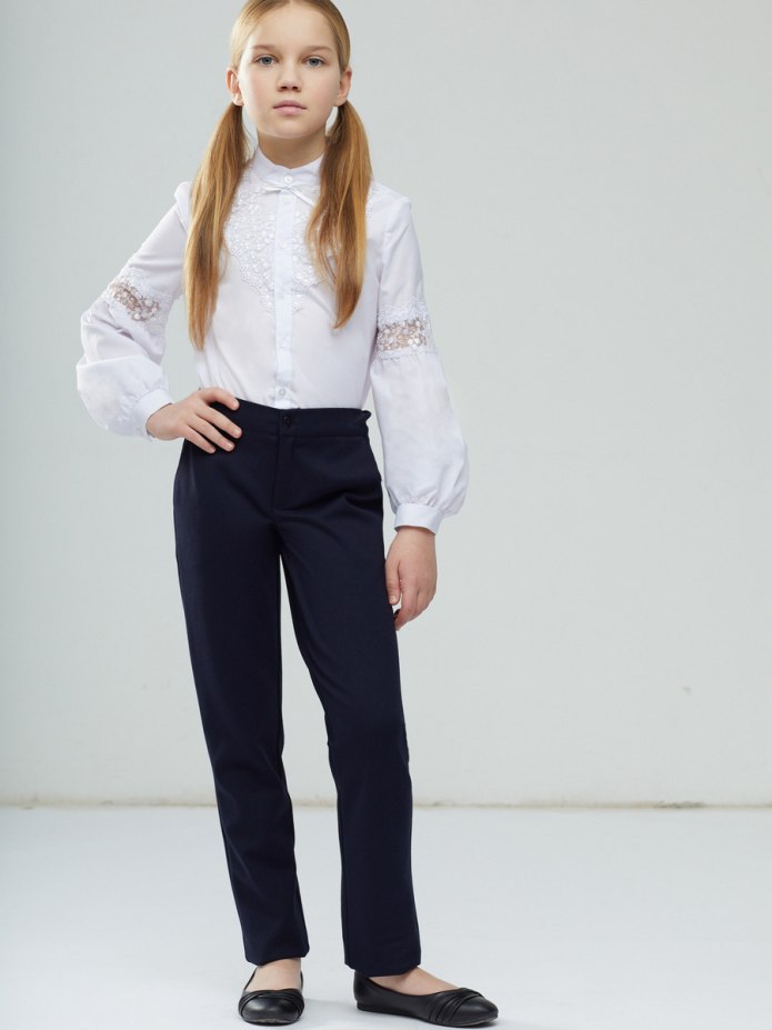 Модные школьные брюки для девочек