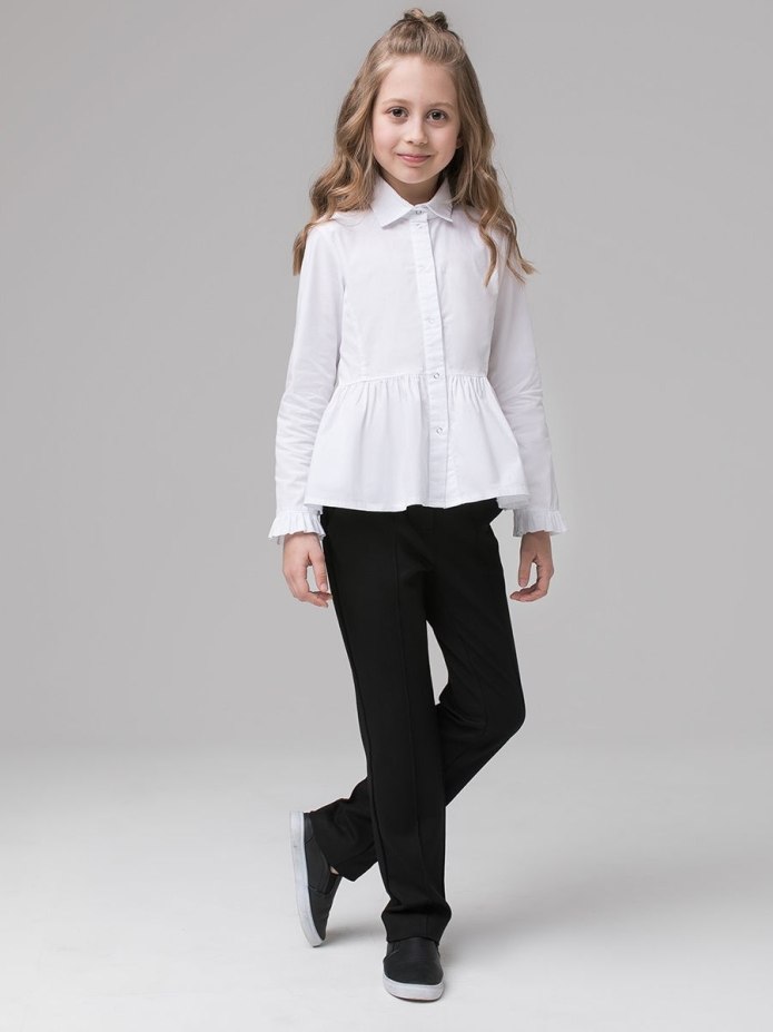 Школьные черные брюки для девочек