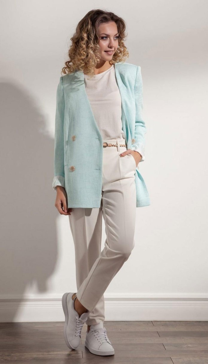 Бирюзовый жакет