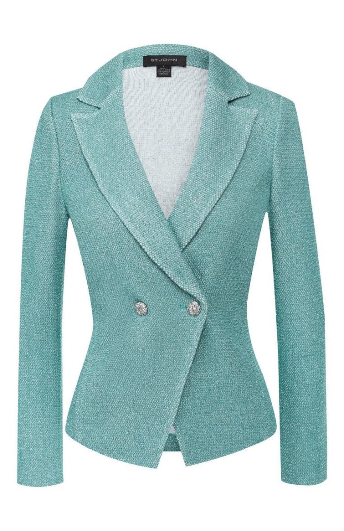 Пиджак женский бирюза