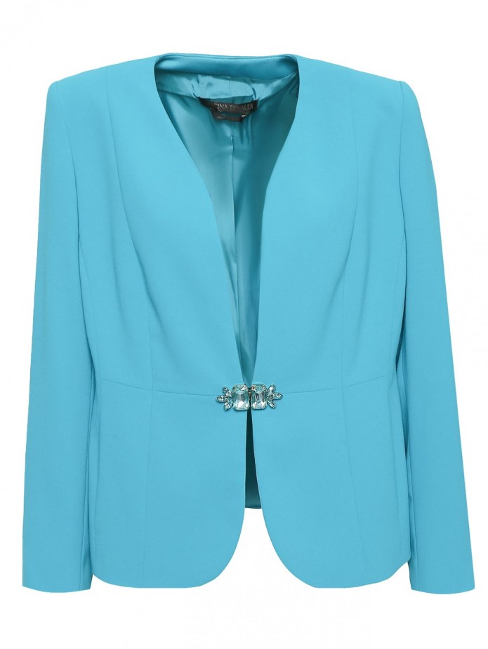 Марина Ринальди бирюзовый пиджак