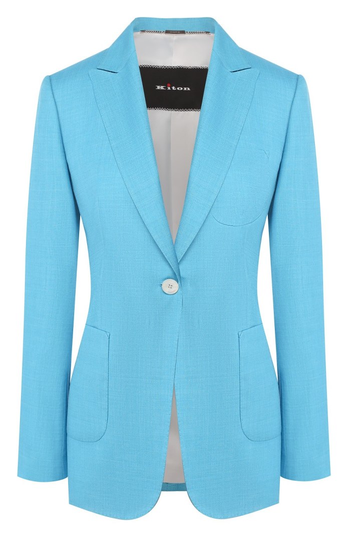 Костюм бирюзового цвета