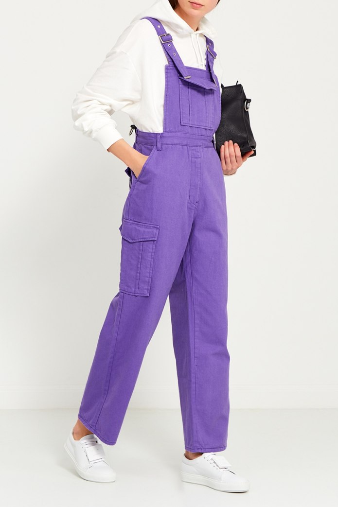 Фиолетовый комбинезон женский