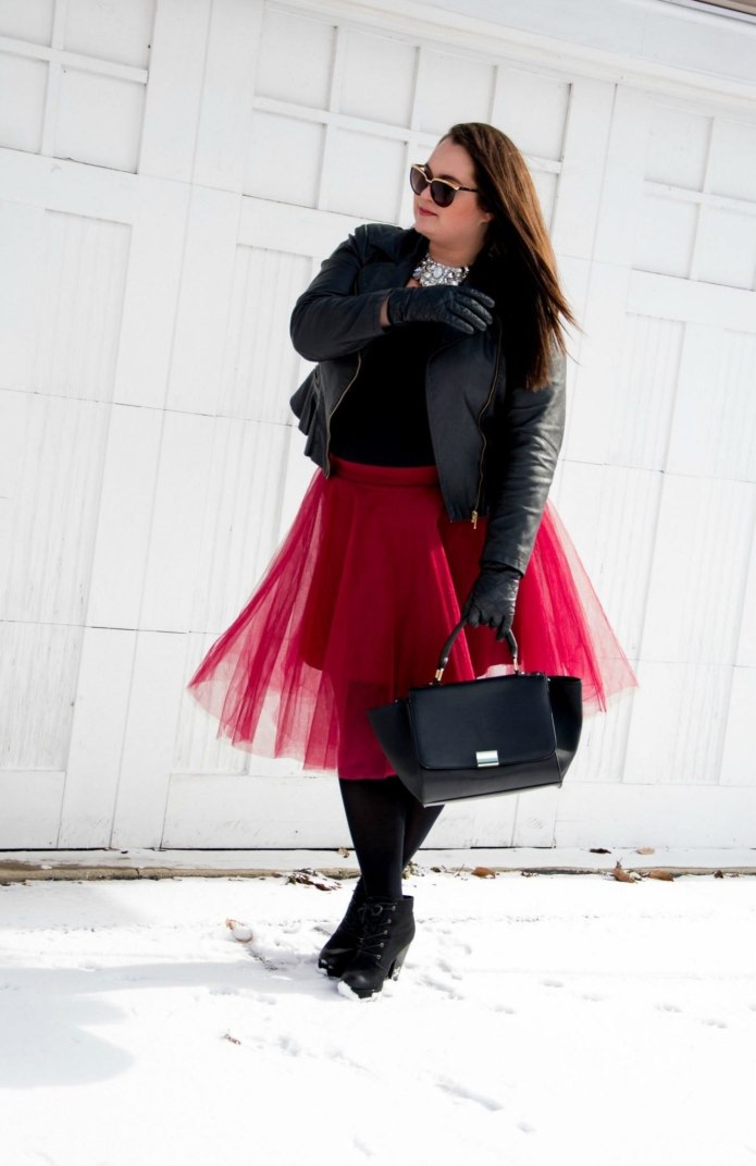 Пышная юбка с косухой