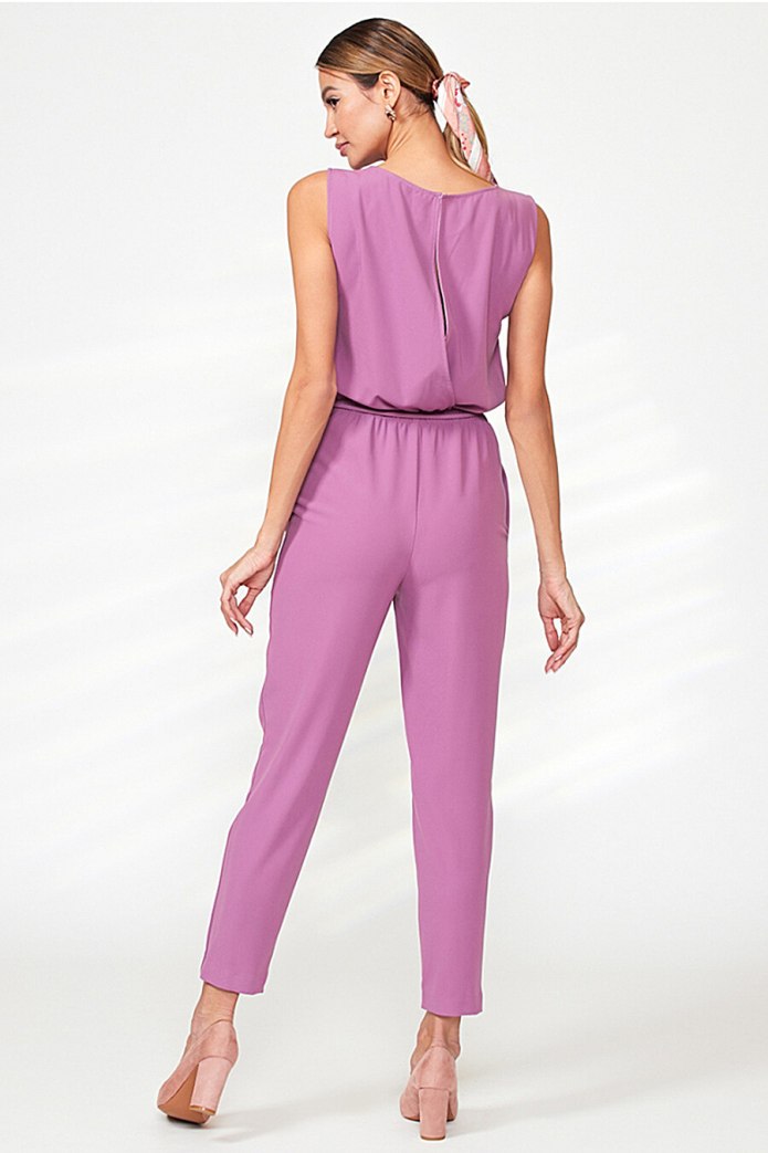 Лавандовый комбинезон женский