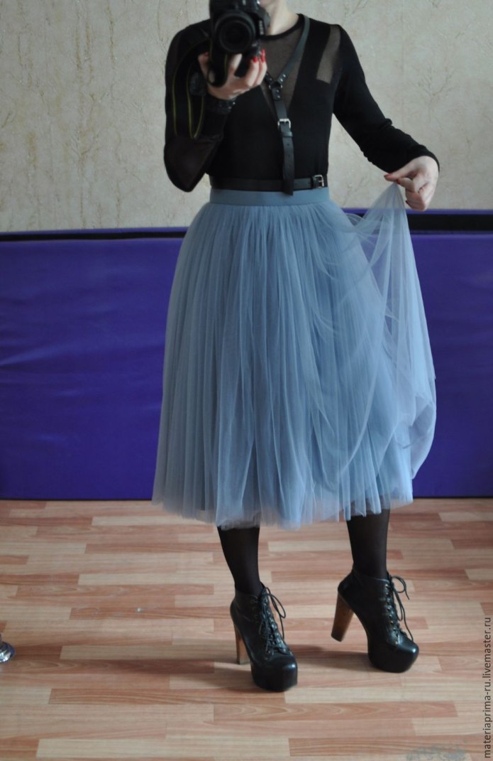 Пышная юбка с косухой