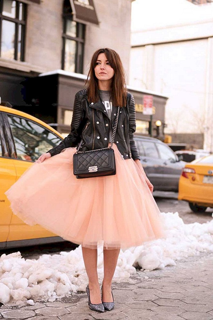 Юбка в стиле рок