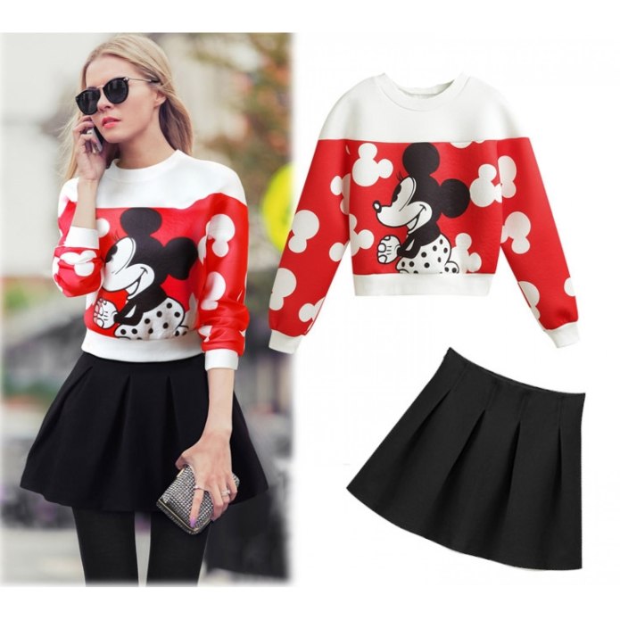 Юбка миди с толстовкой