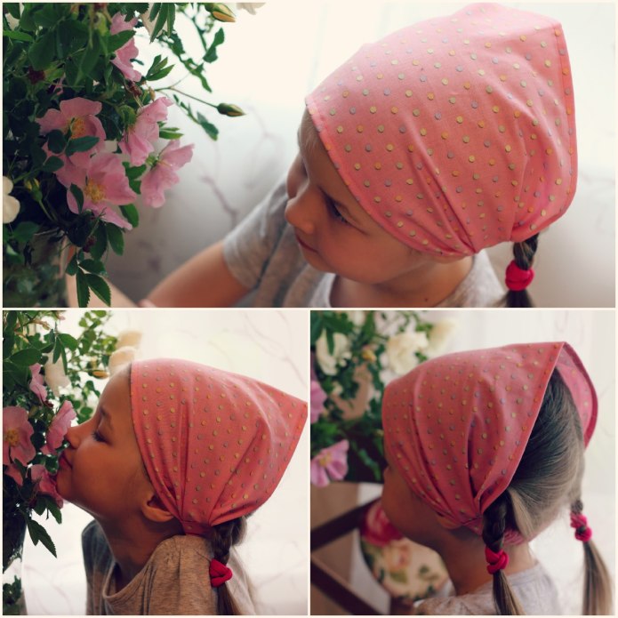 Косынка на голову на резинке