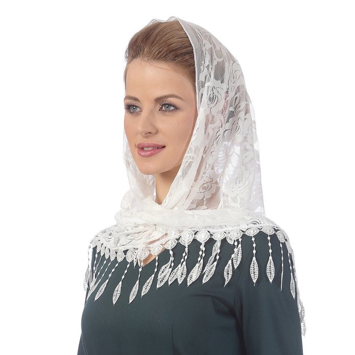 Кружевной платок для храма