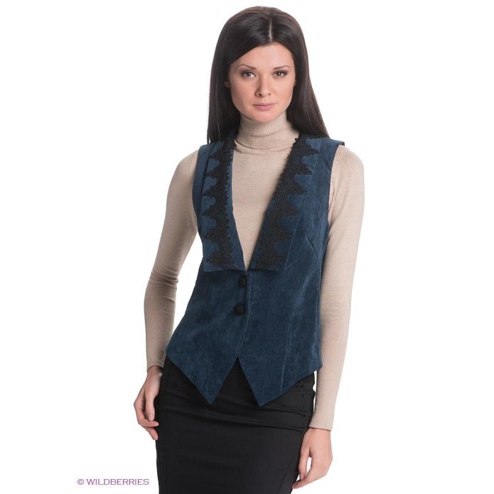 Michelle жилет вельвет с поясом