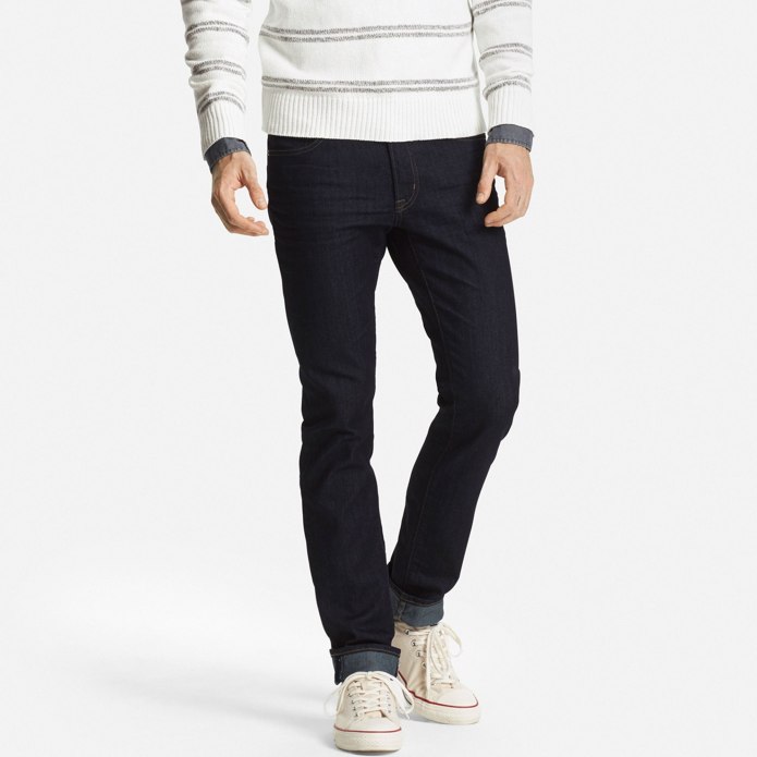 Черные джинсы юникло мужские