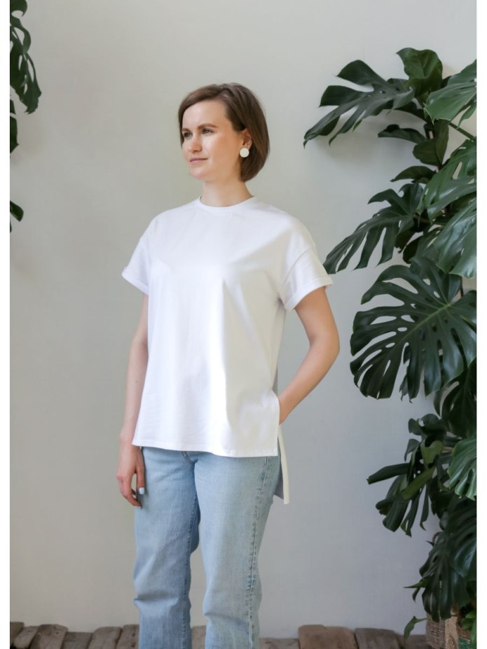 Рубашка с разрезами по бокам