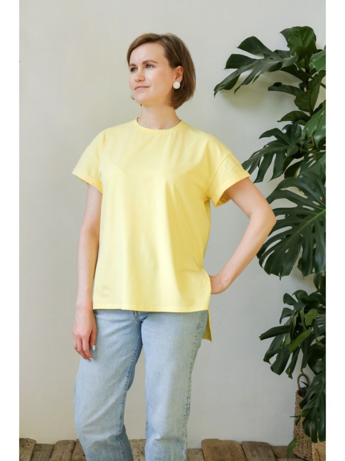 Футболка с удлиненной спинкой женская