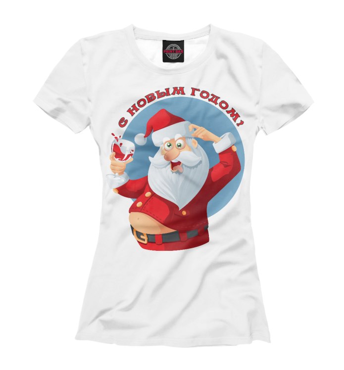 Футболка с дедом Морозом для мальчика