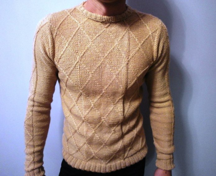 Вязаный свитер мужской