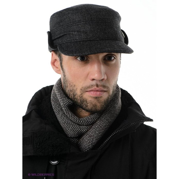 Головной убор к пальто для мужчин