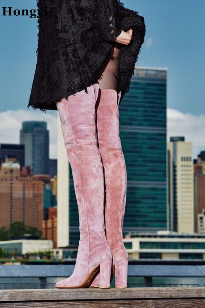 Цветные ботфорты