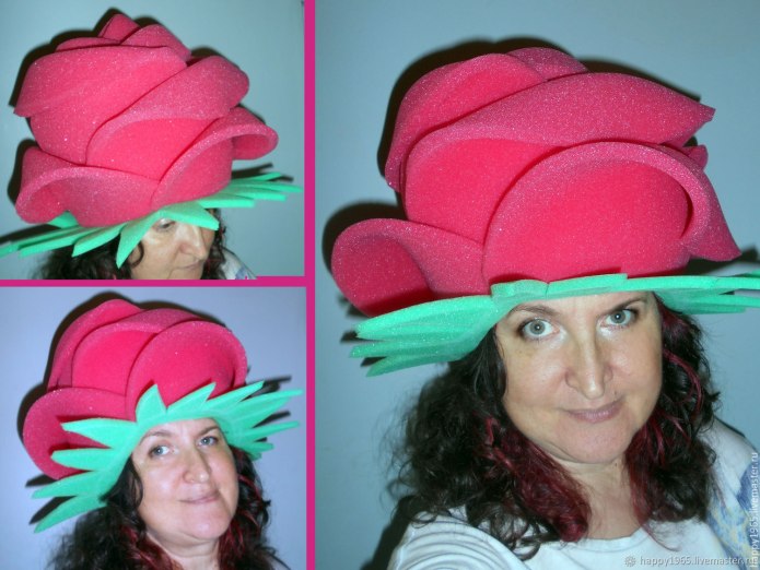 Шляпка в виде цветка