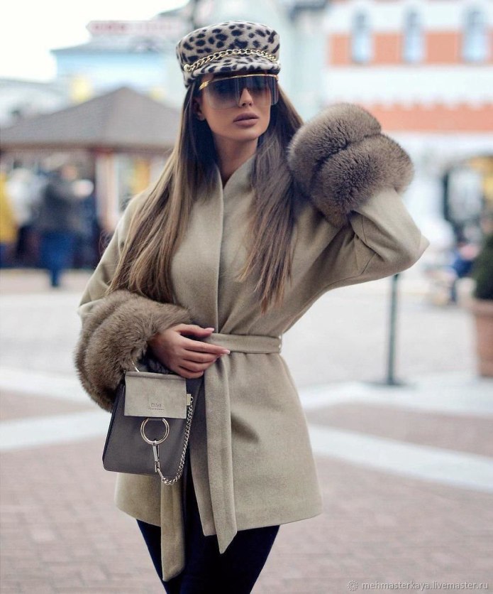 Шапка из меха норки