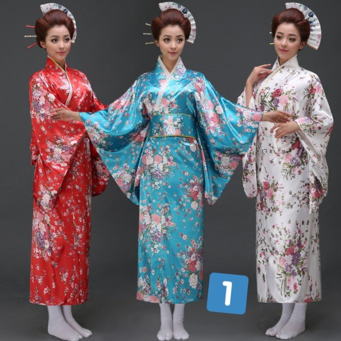 Юката женское японское традиционное