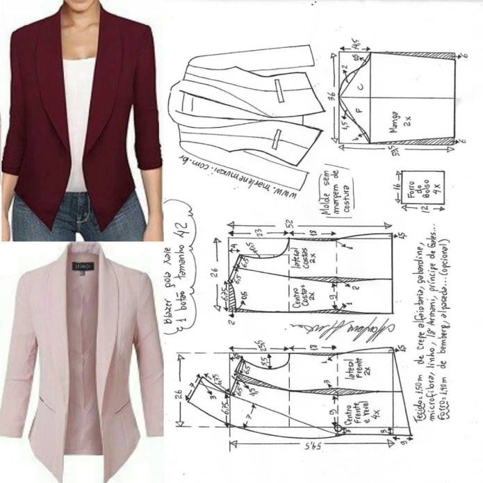 Пиджак блейзер жакет выкройка