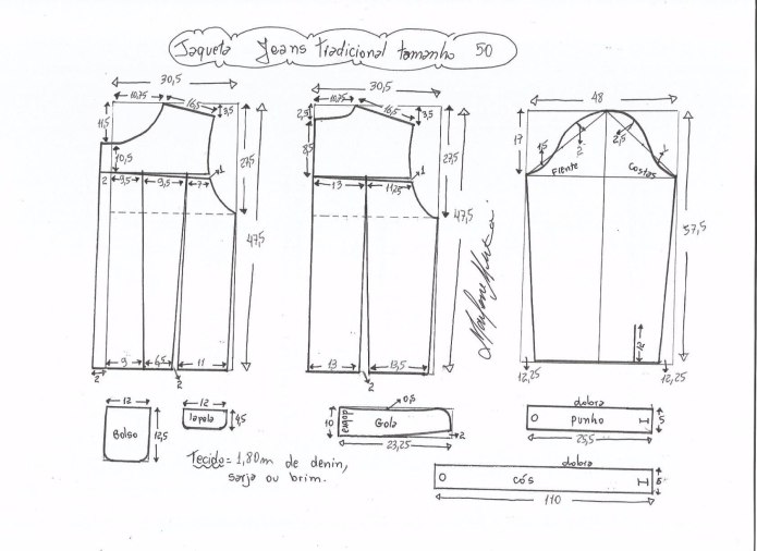 Выкройка джинсовой куртки женской 56 размер