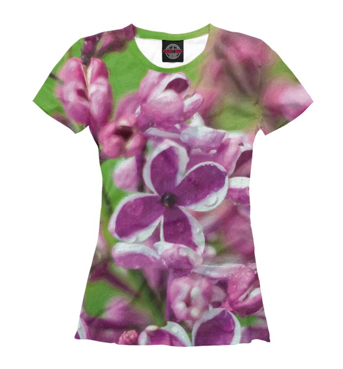Сиреневая футболка