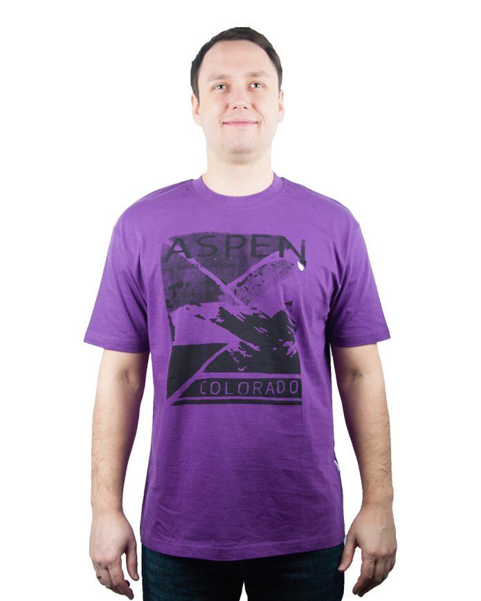 Фиолетовая футболка женская