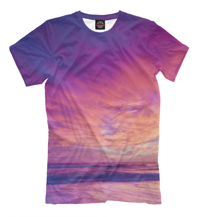 Фиолетовая футболка женская